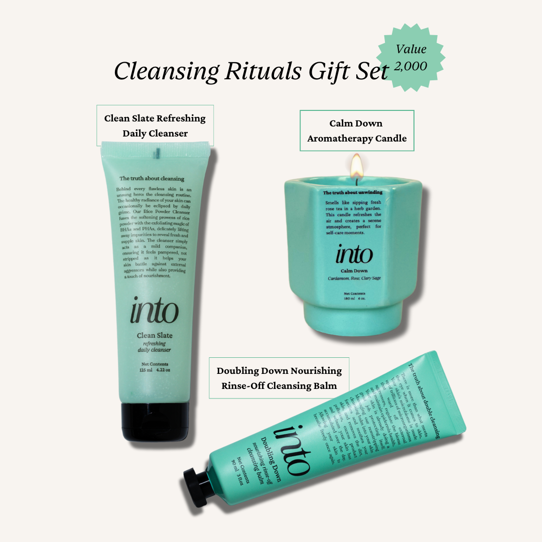 Gift Sets in 3 Variants - Deep Clean Essentials, Cleansing Rituals, Unwinding Essentials
