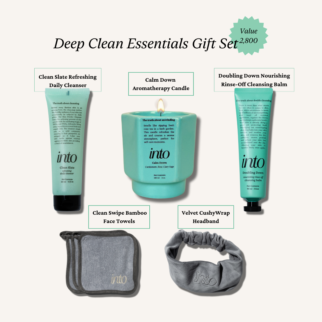 Gift Sets in 3 Variants - Deep Clean Essentials, Cleansing Rituals, Unwinding Essentials