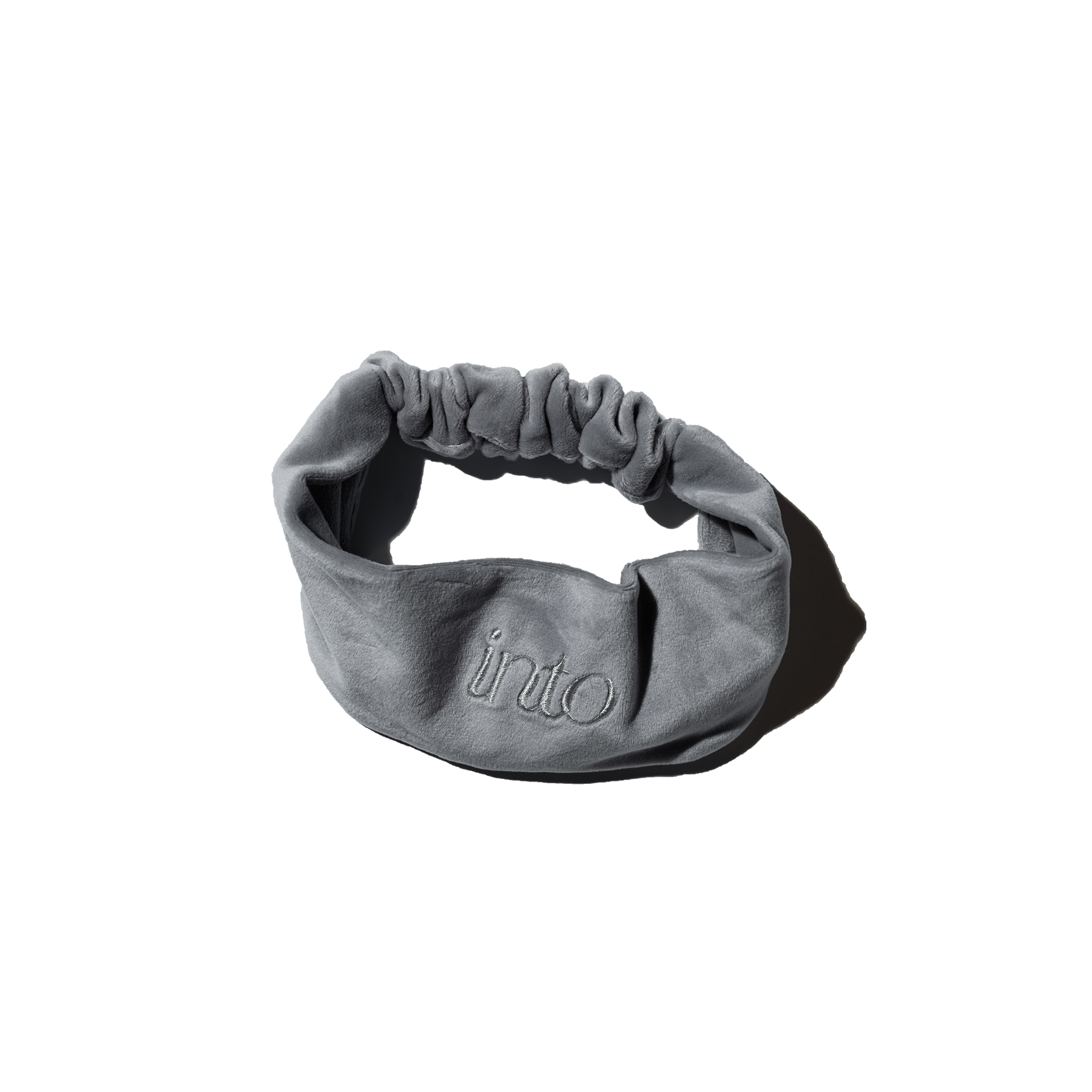 Spa headband with plain background.