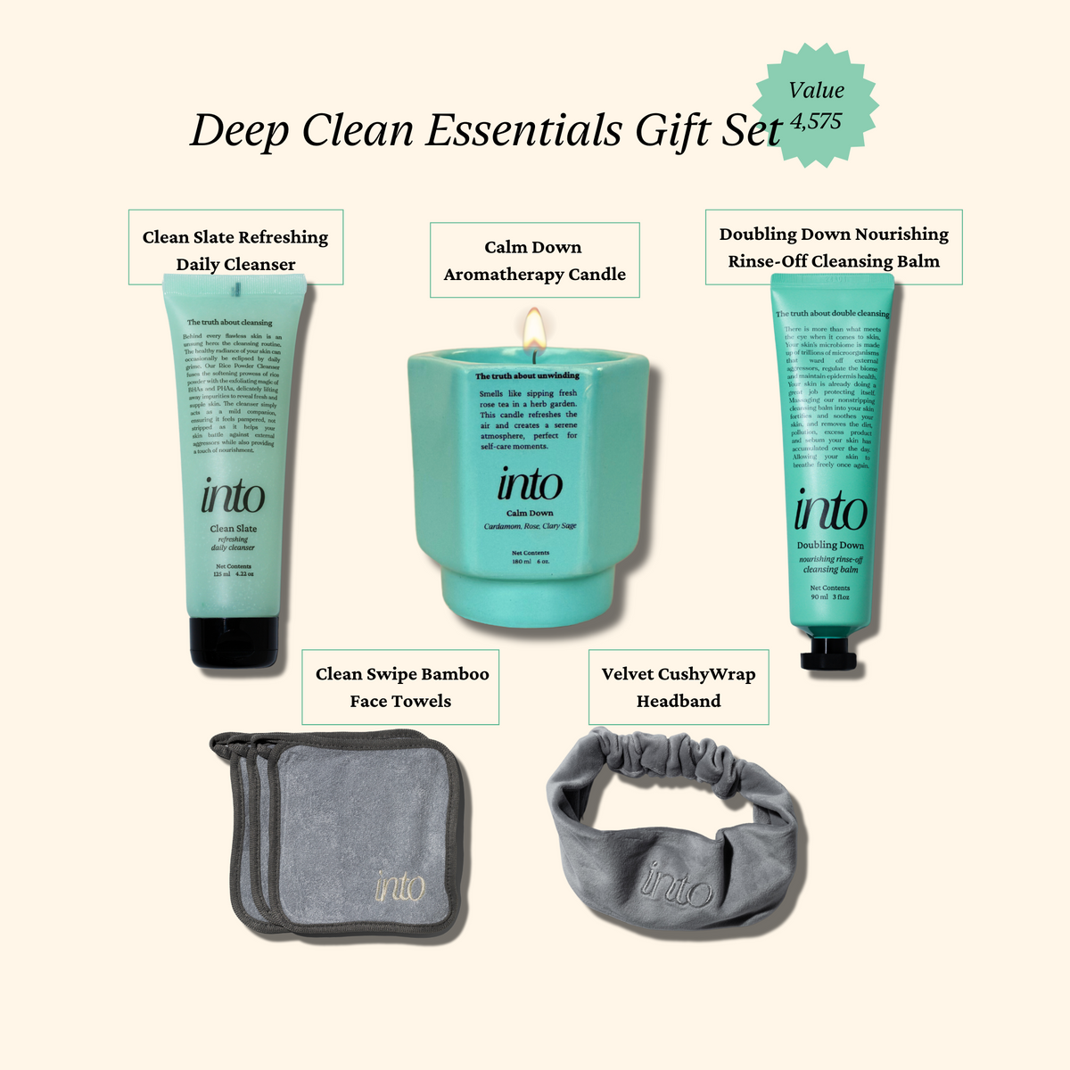 Gift Sets in 3 Variants - Deep Clean Essentials, Cleansing Rituals, Unwinding Essentials